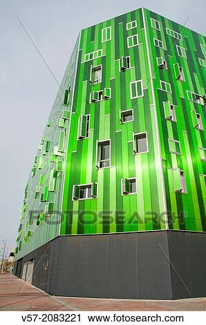 Facade of Vallecas 51 building. Ensanche de Vallecas, Madrid, Spain. View Large Photo Image Stock Image - Facade of Vallecas 51 building. Ensanche de Vallecas, Madrid, Spain.. Fotosearch