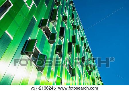 Facade of Vallecas 51 building, view from below. Ensanche de Vallecas, Madrid, Spain. View Large Photo Image Stock Photography - Facade of Vallecas 51 building, view from below. Ensanche de Vallecas, Madrid, Spain.. Fotosearch