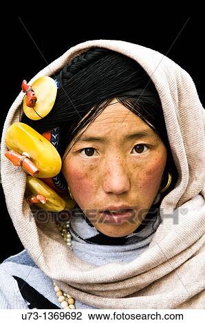 Faces of Tibet. View Large Photo Image Stock Image - Faces of Tibet.. Fotosearch