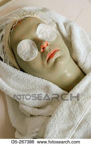 Facial mask View Large Photo Image Stock Photograph - Facial mask. Fotosearch