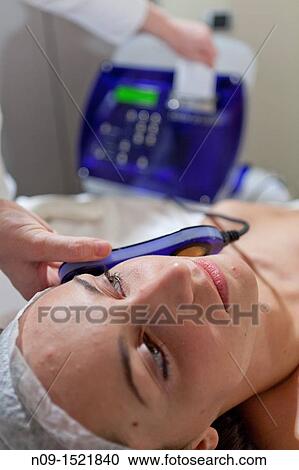 Facial treatment in a beauty center View Large Photo Image Stock Image - Facial treatment in a beauty center. Fotosearch