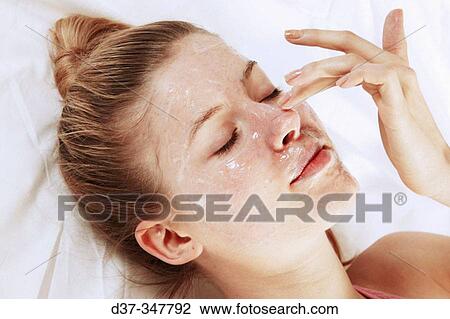 Facial treatment View Large Photo Image Stock Image - Facial treatment. Fotosearch