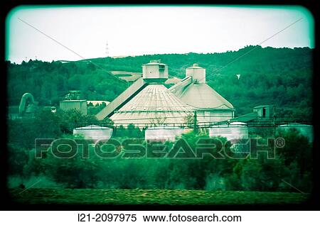 Factory. Barcelona province, Catalonia, Spain. View Large Photo Image Stock Photography - Factory. Barcelona province, Catalonia, Spain.. Fotosearch