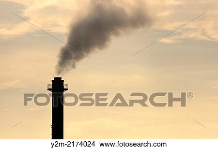 factory chimney in Brest, Brittany, France View Large Photo Image Picture - factory chimney in Brest, Brittany, France. Fotosearch