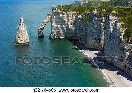Falaise d? aval Sea Cliff? tretat C? te d? Albatre Haute-Normandie Normandy France View Large Photo Image Stock Photography - Falaise d? aval Sea Cliff? tretat C? te d? Albatre Haute-Normandie Normandy France. Fotosearch