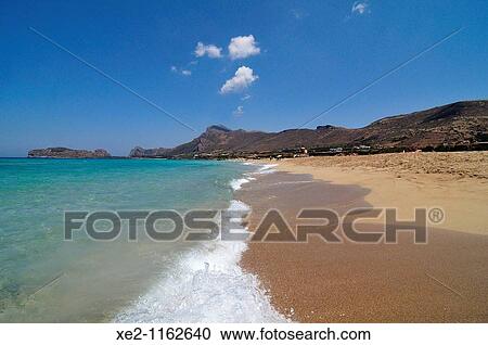 Stock Image - Falasarna beach, Crete. Fotosearch