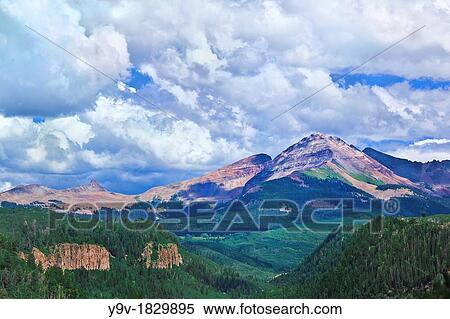 Fall Clouds in the San Juan National Forest Colorado, USA View Large Photo Image Stock Photography - Fall Clouds in the San Juan National Forest Colorado, USA. Fotosearch