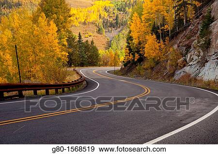 Stock Photo - Fall colors in the San Juan Mountains of Colorado. Fotosearch