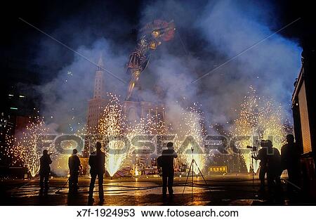 Falla of Plaza del Ayuntamiento and fireworks, Fallas festival, Valencia, Spain View Large Photo Image Stock Image - Falla of Plaza del Ayuntamiento and fireworks, Fallas festival, Valencia, Spain. Fotosearch