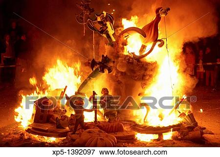 Stock Photo - Fallas, Valencia, Spain. Fotosearch