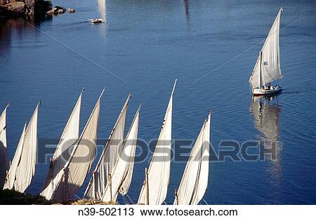 Falucas. Aswan, Egypt. View Large Photo Image Stock Image - Falucas. Aswan, Egypt.. Fotosearch