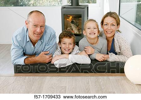 Family at home View Large Photo Image Stock Image - Family at home. Fotosearch