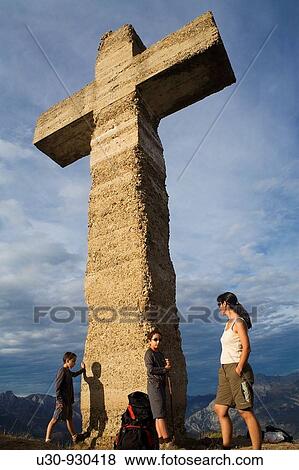 Family beside Cruz de la Viorna in the Liebana Valley, next to the Picos de Europa National Park, in Cantabria, Spain View Large Photo Image Stock Photo - Family beside Cruz de la Viorna in the Liebana Valley, next to the Picos de Europa National Park, in Cantabria, Spain. Fotosearch