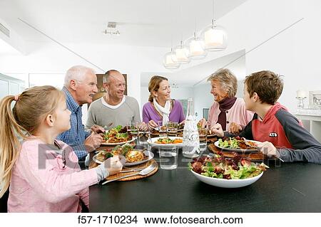 Family dinner View Large Photo Image Picture - Family dinner. Fotosearch