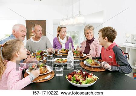 Family dinner View Large Photo Image Stock Image - Family dinner. Fotosearch