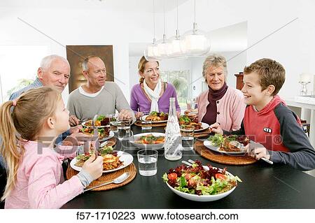 Family dinner View Large Photo Image Stock Image - Family dinner. Fotosearch