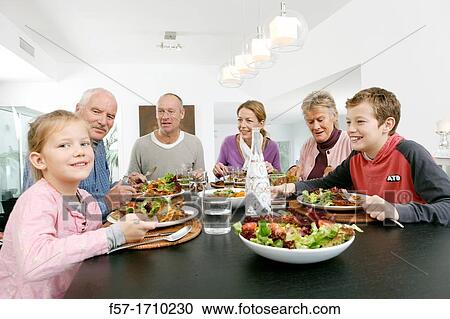 Family dinner View Large Photo Image Stock Image - Family dinner. Fotosearch