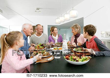 Family dinner View Large Photo Image Stock Image - Family dinner. Fotosearch