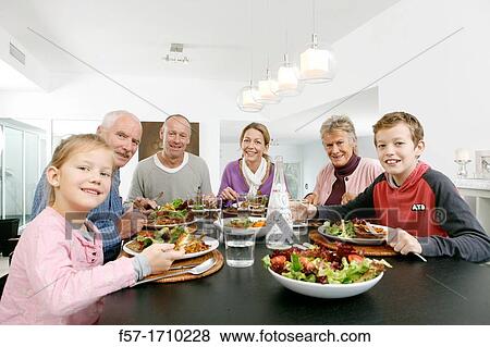 Family dinner View Large Photo Image Stock Photo - Family dinner. Fotosearch