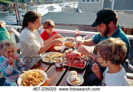 Family dinning. Maine. USA View Large Photo Image Stock Photography - Family dinning. Maine. USA. Fotosearch