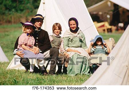 Family in 1700's period dress. Jefferson. New Hampshire. USA View Large Photo Image Stock Image - Family in 1700's period dress. Jefferson. New Hampshire. USA. Fotosearch