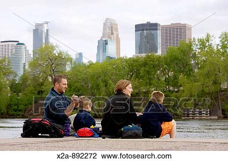 FAMILY IN MINNEAPOLIS PARK View Large Photo Image Stock Image - FAMILY IN MINNEAPOLIS PARK. Fotosearch