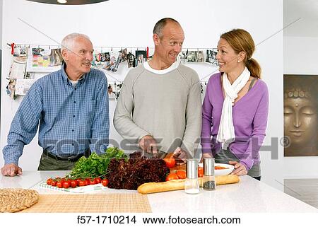 Family in the kitchen View Large Photo Image Picture - Family in the kitchen. Fotosearch