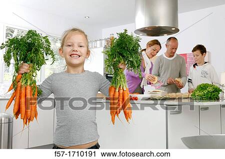 Family in the kitchen View Large Photo Image Stock Image - Family in the kitchen. Fotosearch