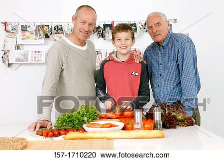 Family in the kitchen View Large Photo Image Stock Image - Family in the kitchen. Fotosearch