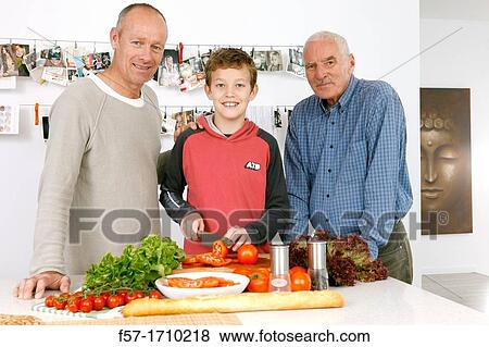 Family in the kitchen View Large Photo Image Stock Photo - Family in the kitchen. Fotosearch