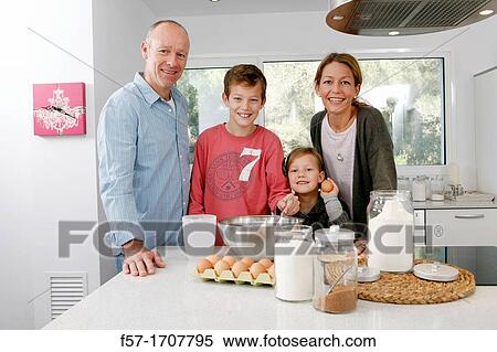Family in the kitchen View Large Photo Image Stock Photography - Family in the kitchen. Fotosearch