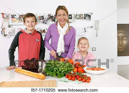 Family in the kitchen View Large Photo Image Stock Photography - Family in the kitchen. Fotosearch