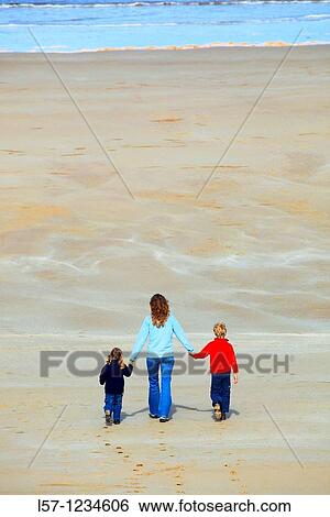 family on sandy beach, Sutherland, Scotland View Large Photo Image Stock Photograph - family on sandy beach, Sutherland, Scotland. Fotosearch