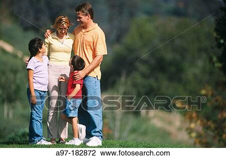 Family out for a walk View Large Photo Image Stock Image - Family out for a walk. Fotosearch