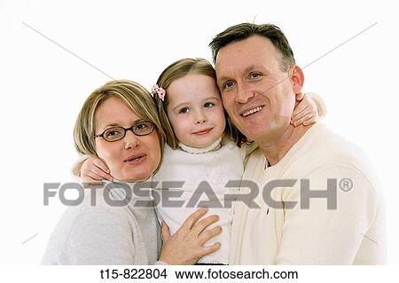 Picture - family portrait. Fotosearch