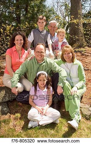 Stock Image - Family Portrait. Fotosearch