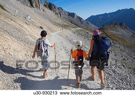 Family practice mountaineering in the Urrieles massif, of walking in the Picos de Europa National Park, Cantabria, Spain View Large Photo Image Stock Image - Family practice mountaineering in the Urrieles massif, of walking in the Picos de Europa National Park, Cantabria, Spain. Fotosearch