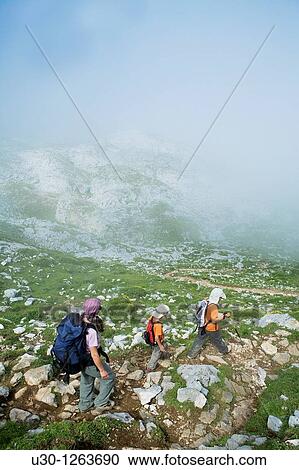 Family practice mountaineering, in Vega de Ario, next to Marqu's de Villaviciosa Hut, in honor of Mr Pedro Pidal y Bernardo de Quir? s, known as Vega de Ario Hut, in the Corni? n massif, in Picos de Europa National Park, Asturias, Spain View Large Photo Image Stock Image - Family practice mountaineering, in Vega de Ario, next to Marqu's de Villaviciosa Hut, in honor of Mr Pedro Pidal y Bernardo de Quir? s, known as Vega de Ario Hut, in the Corni? n massif, in Picos de Europa National Park, Asturias, Spain. Fotosearch