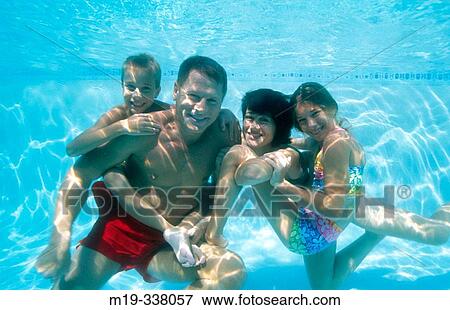 Family under the water View Large Photo Image Stock Photo - Family under the water. Fotosearch