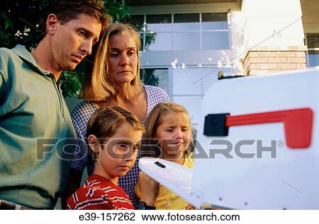 family waits for mail View Large Photo Image Stock Image - family waits for mail. Fotosearch