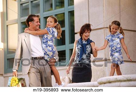 family with twins girls shopping View Large Photo Image Stock Image - family with twins girls shopping. Fotosearch