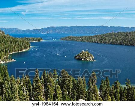 Fannette Island in Emerald Bay. Lake Tahoe, California. Fannette Island is the only island in Lake Tahoe. View Large Photo Image Picture - Fannette Island in Emerald Bay. Lake Tahoe, California. Fannette Island is the only island in Lake Tahoe.. Fotosearch