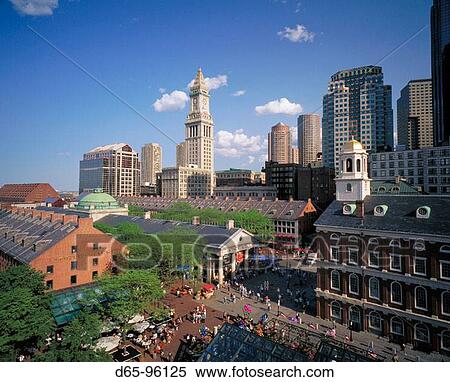 Stock Photography - Fanueil Hall. Quincy Market. Boston. Massachusetts. USA. Fotosearch