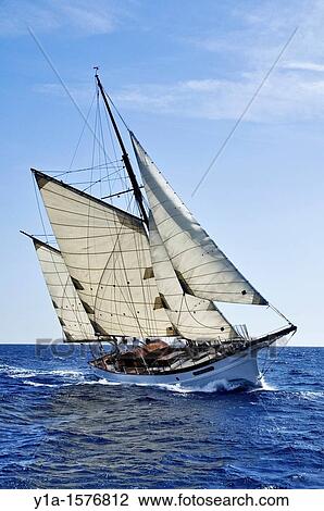 Far Barceloneta, Ex-Norte, Consorci El Far Balearic traditional sail boat Schooner View Large Photo Image Stock Image - Far Barceloneta, Ex-Norte, Consorci El Far Balearic traditional sail boat Schooner. Fotosearch