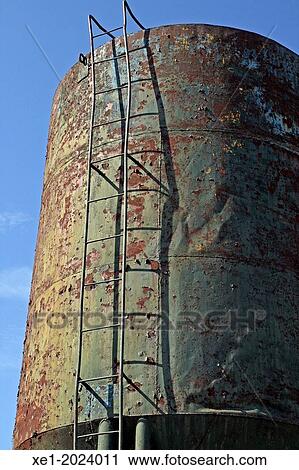 Stock Image - Farm silo, La Fuliola, Urgell, Catalonia, Spain. Fotosearch