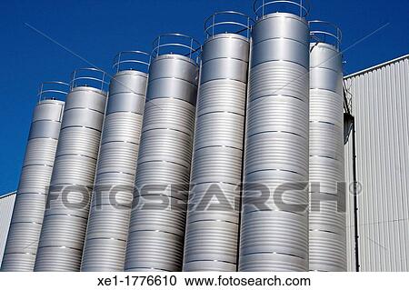 farm silos, BonArea, Guissona, Catalonia, Spain View Large Photo Image Stock Image - farm silos, BonArea, Guissona, Catalonia, Spain. Fotosearch