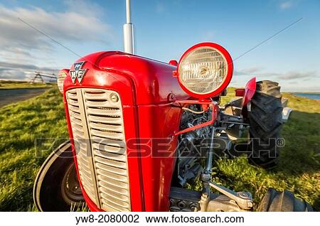 Farm tractor, Flatey Island, Borgarfjordur, Iceland. View Large Photo Image Stock Image - Farm tractor, Flatey Island, Borgarfjordur, Iceland.. Fotosearch