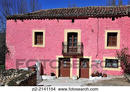 Farmer house, Ures, Guadalajara, Spain View Large Photo Image Picture - Farmer house, Ures, Guadalajara, Spain. Fotosearch