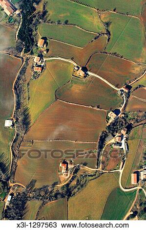 Farmlands and Masias (typical Catalan farmhouses), Berga, Barcelona Province, Catalonia, Spain. View Large Photo Image Stock Image - Farmlands and Masias (typical Catalan farmhouses), Berga, Barcelona Province, Catalonia, Spain.. Fotosearch