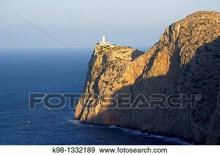 Faro de Formentor 1863 Cap de Formentor Pollen? a Mallorca Balearic Islands Spain View Large Photo Image Stock Photo - Faro de Formentor 1863 Cap de Formentor Pollen? a Mallorca Balearic Islands Spain. Fotosearch